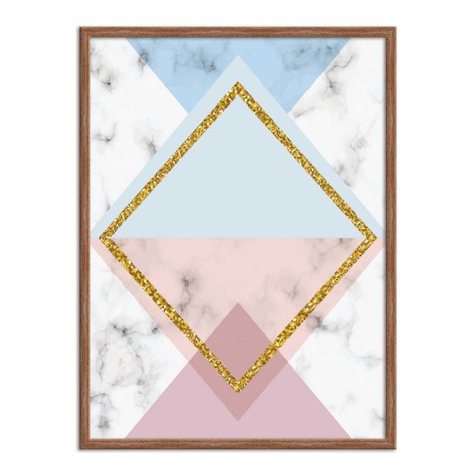 Quadro Decorativo Geométrico Losango