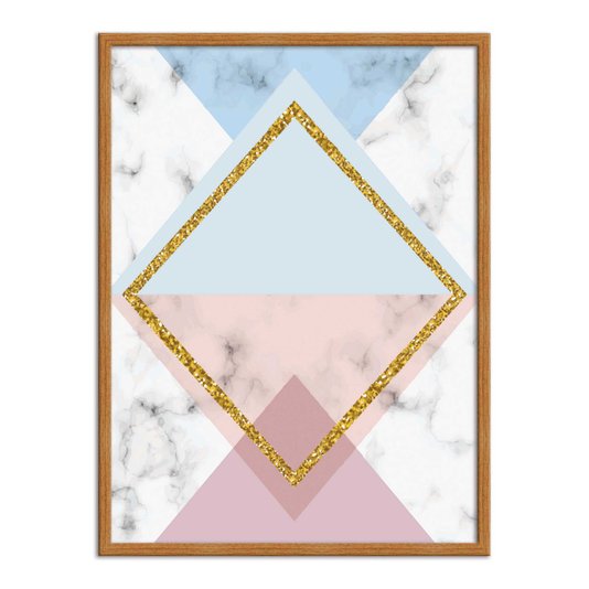 Quadro Decorativo Geométrico Losango