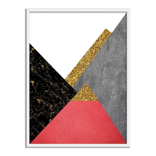 Quadro Decorativo Geométrico Triângulos