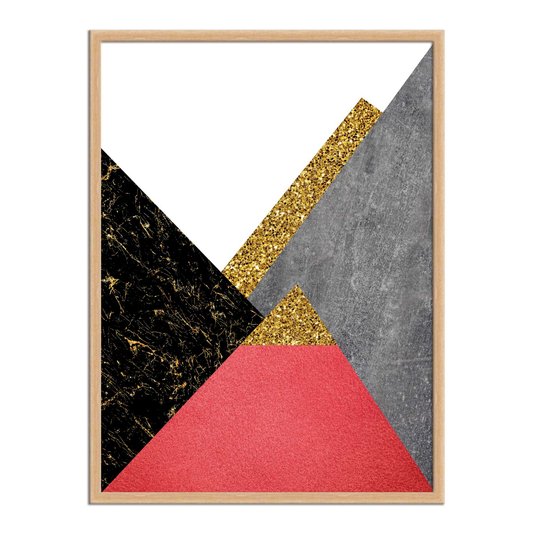 Quadro Decorativo Geométrico Triângulos