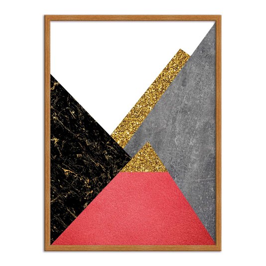 Quadro Decorativo Geométrico Triângulos