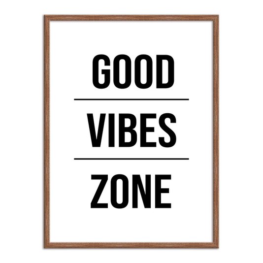 Quadro Decorativo Good Vibes Zone
