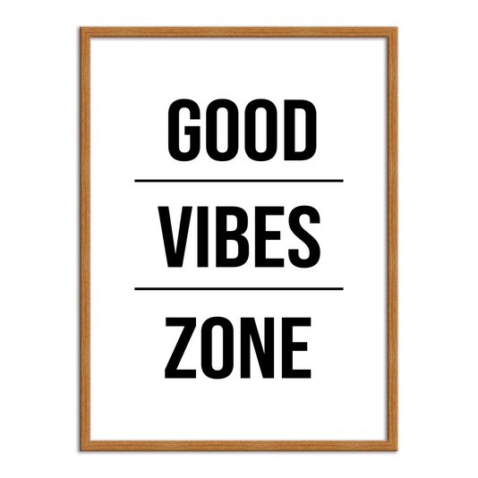 Quadro Decorativo Good Vibes Zone