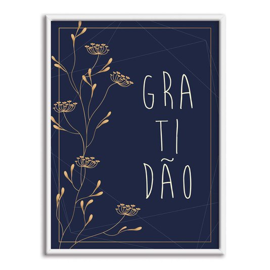 Quadro Decorativo Gratidão