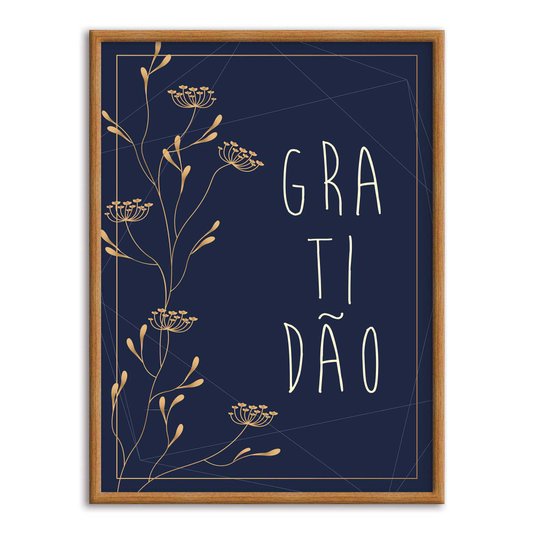 Quadro Decorativo Gratidão