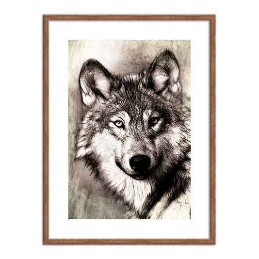 Quadro Decorativo Imagem Lobo