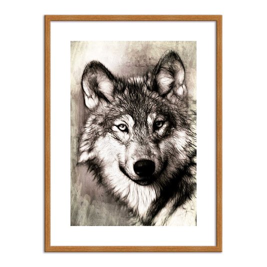 Quadro Decorativo Imagem Lobo