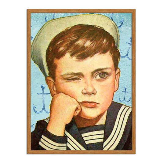 Quadro Decorativo Jovem Marinheiro Entediado