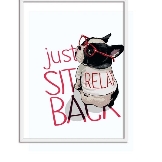 Quadro Decorativo Just Sit Back Relax