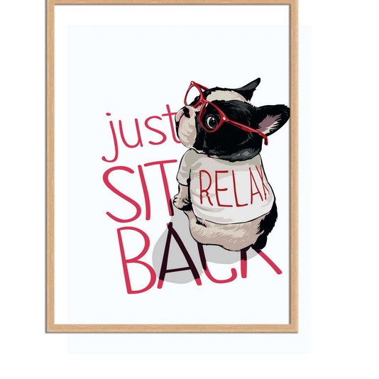 Quadro Decorativo Just Sit Back Relax