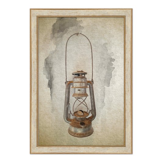 Quadro Decorativo Lampião Vintage Farmhouse