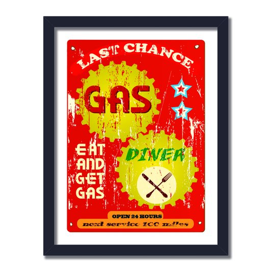Quadro Decorativo Last Chance Gas Diner