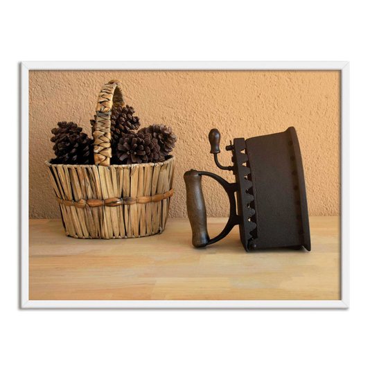 Quadro Decorativo Lavanderia Ferro De Passar Roupa Antigo
