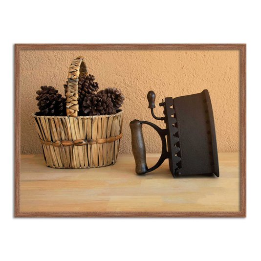 Quadro Decorativo Lavanderia Ferro De Passar Roupa Antigo