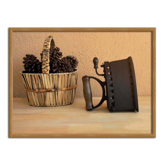 Quadro Decorativo Lavanderia Ferro De Passar Roupa Antigo