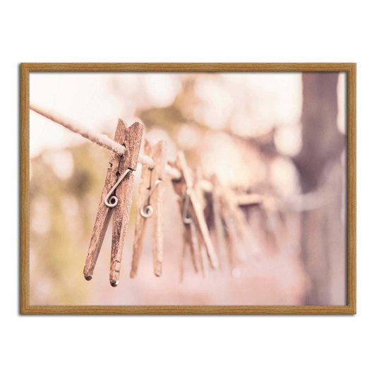 Quadro Decorativo Lavanderia Prendedor De Roupa