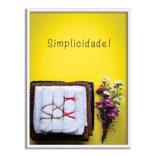 Quadro Decorativo Lavanderia Simplicidade
