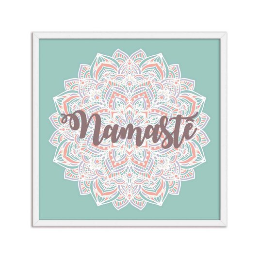 Quadro Decorativo Mandala Frase: "Namastê"