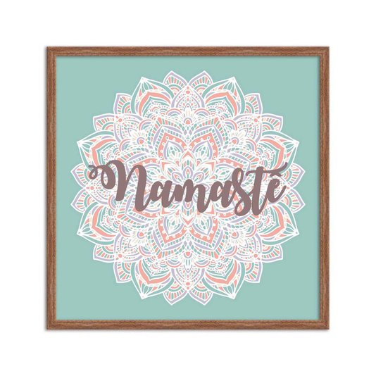 Quadro Decorativo Mandala Frase: "Namastê"