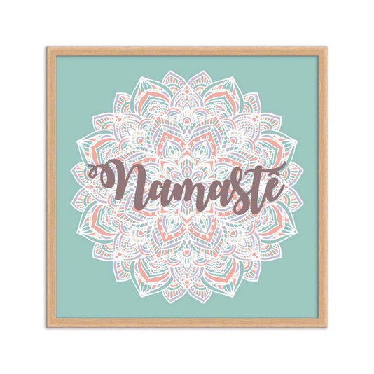 Quadro Decorativo Mandala Frase: "Namastê"