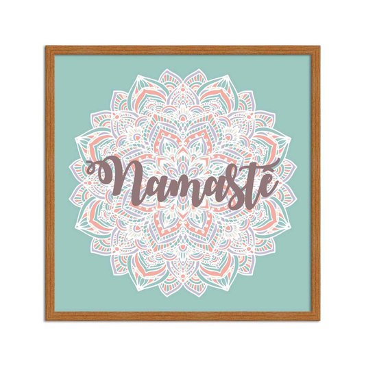Quadro Decorativo Mandala Frase: "Namastê"