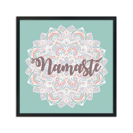 Quadro Decorativo Mandala Frase: "Namastê"