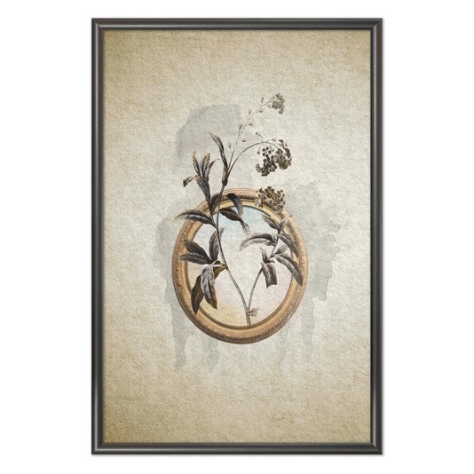 Quadro Decorativo Molduras Com Flores Vintage