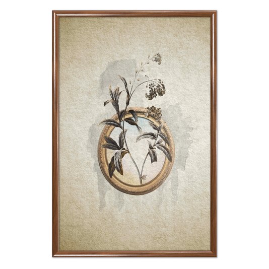 Quadro Decorativo Molduras Com Flores Vintage