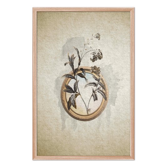 Quadro Decorativo Molduras Com Flores Vintage