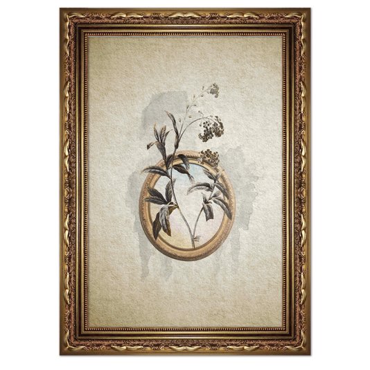 Quadro Decorativo Molduras Com Flores Vintage