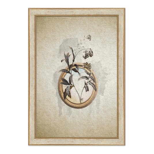 Quadro Decorativo Molduras Com Flores Vintage