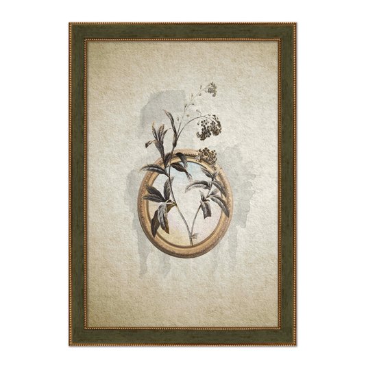 Quadro Decorativo Molduras Com Flores Vintage