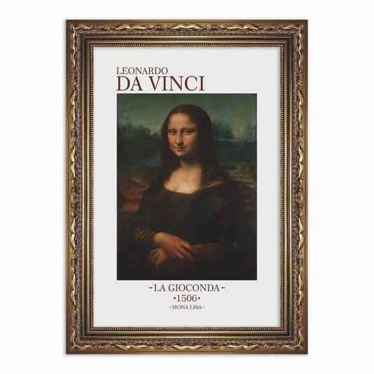 Quadro Decorativo Mona Lisa de Leonardo da Vinci