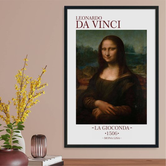 Quadro Decorativo Mona Lisa de Leonardo da Vinci