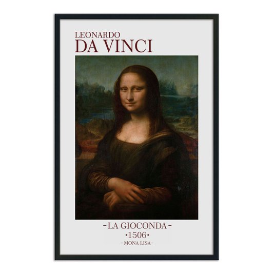 Quadro Decorativo Mona Lisa de Leonardo da Vinci