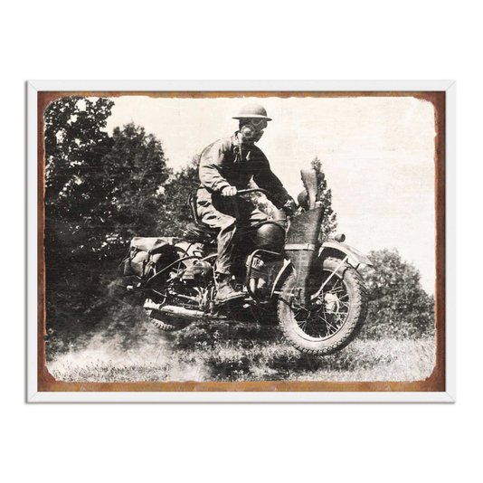 Quadro Decorativo Moto de Guerra