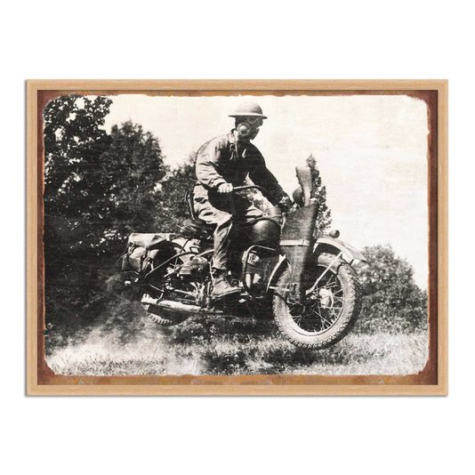 Quadro Decorativo Moto de Guerra