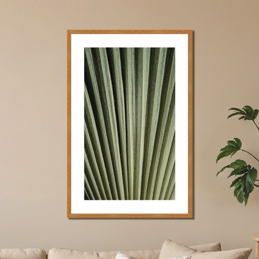 Quadro Decorativo Natureza Minimalista Folha Verde
