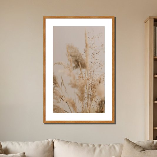 Quadro Decorativo Natureza Minimalista Plantas Secas