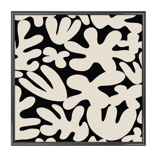 Quadro Decorativo Padrão Abstrato Estilo Japandi