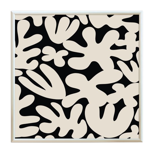 Quadro Decorativo Padrão Abstrato Estilo Japandi
