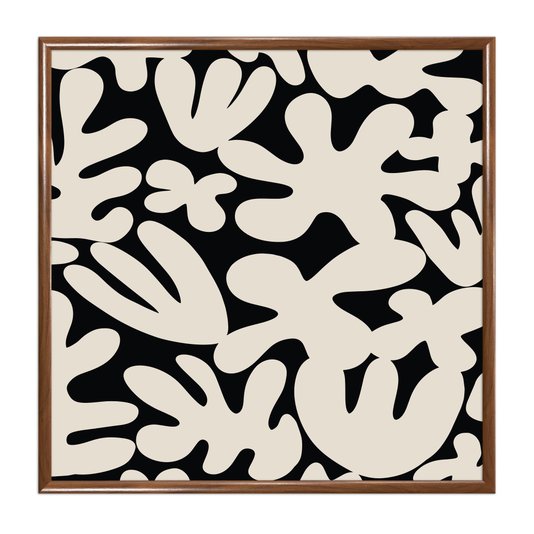 Quadro Decorativo Padrão Abstrato Estilo Japandi