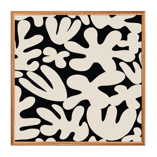 Quadro Decorativo Padrão Abstrato Estilo Japandi