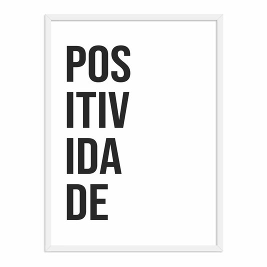 Quadro Decorativo Palavra Positividade