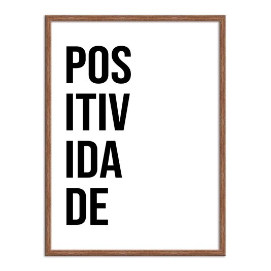 Quadro Decorativo Palavra Positividade