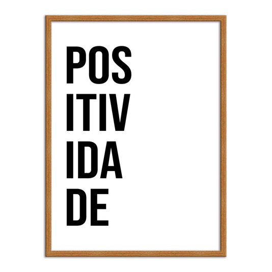 Quadro Decorativo Palavra Positividade