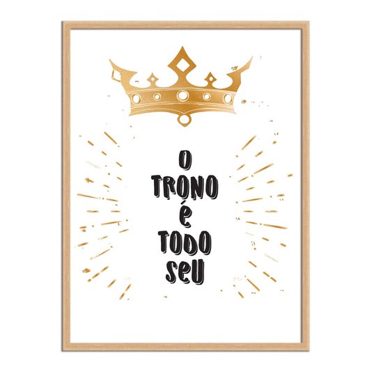 Quadro Decorativo para Banheiro o Trono é Todo Seu