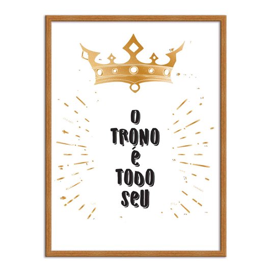 Quadro Decorativo para Banheiro o Trono é Todo Seu