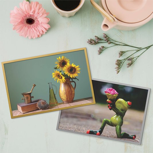 Quadro Decorativo Personalizado Com Moldura Lisa Revestida