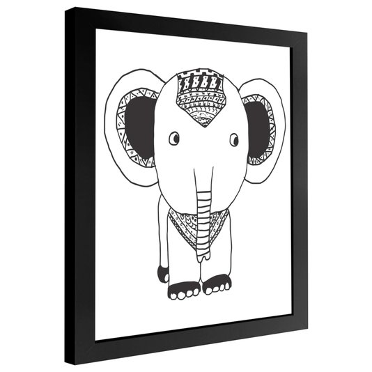 Quadro Decorativo Personalizado Com Moldura Lisa Revestida